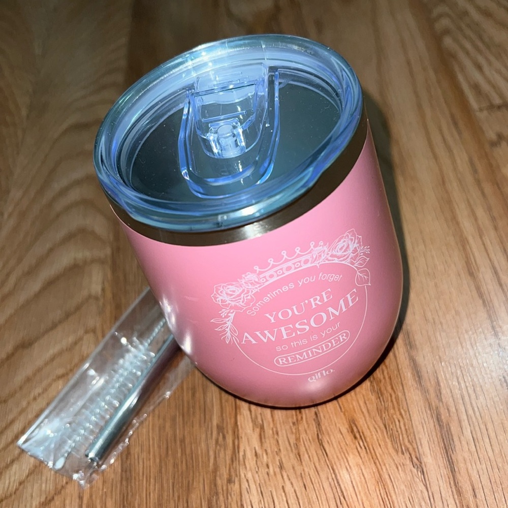 Pink Beverage Tumbler